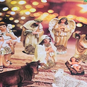 11pcs Christmas Nativity Scene set, Christmas Nativity set,8” Christmas Decoration, Religious Nativity Nativity