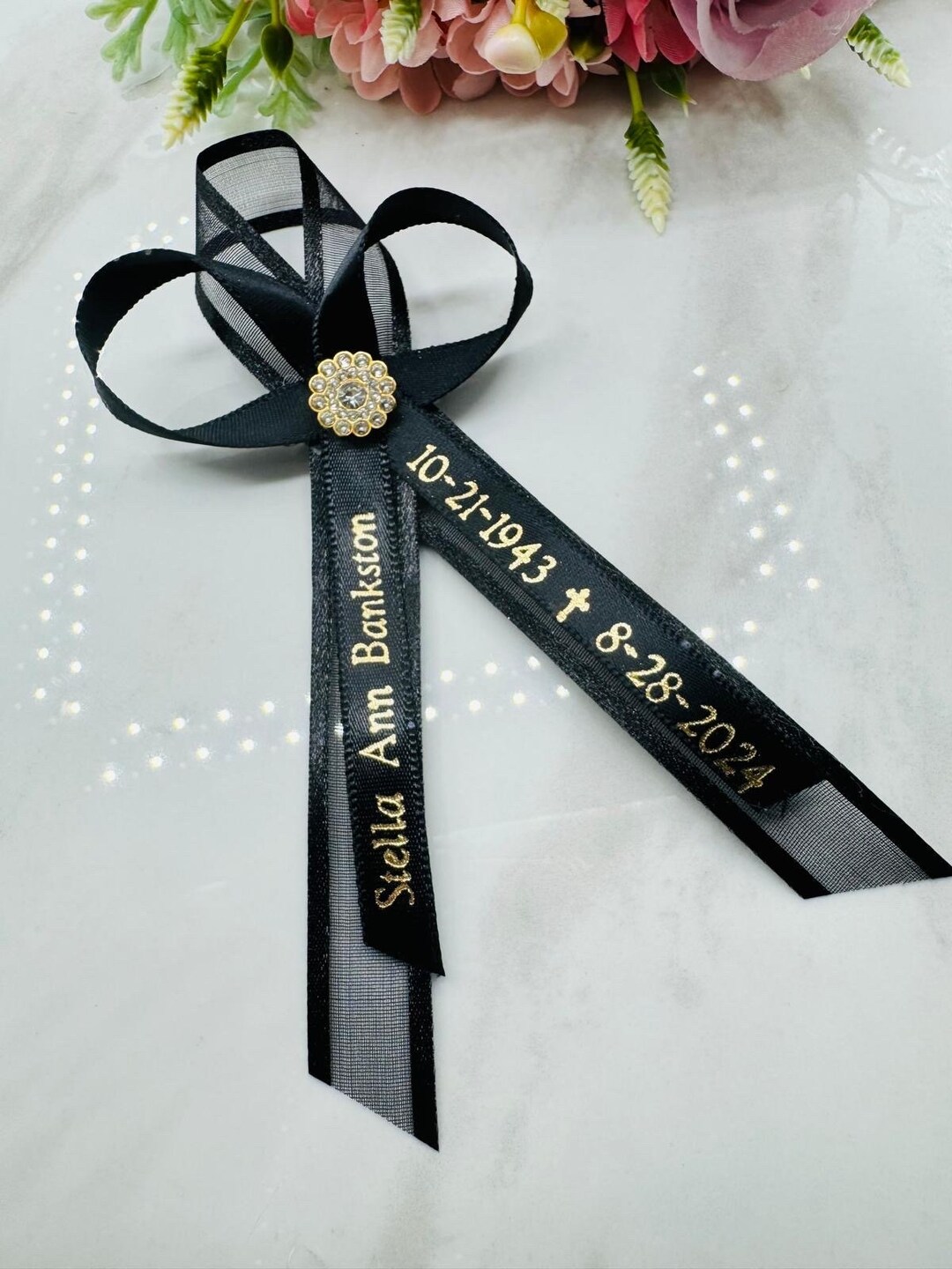 100pcs-36pcs-48pcs Memorial Ribbons, Recuerdos Para Funeral ...