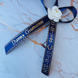 100-50-24-12pcs Funeral Ribbons Personalized ribbons bows /Baptism Favors, Memorial Ribbons /personalized ribbons single ribbons