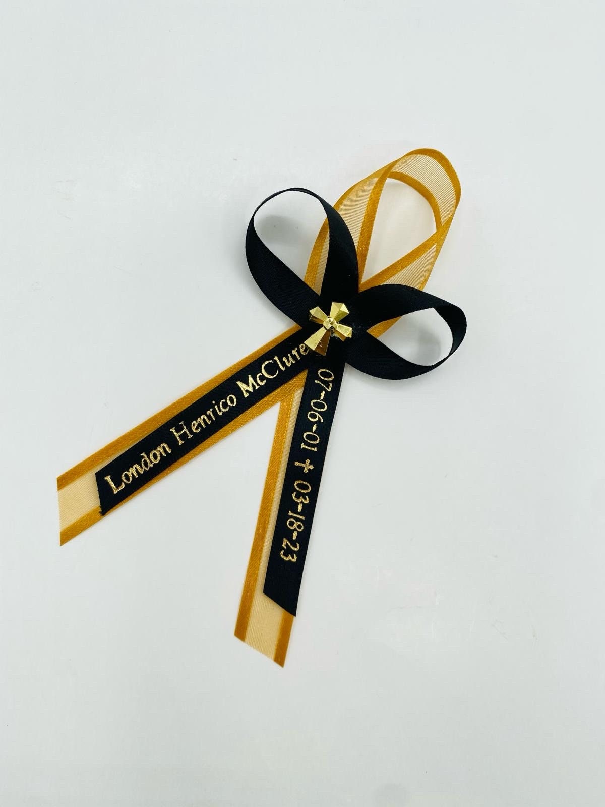 Personalized Funeral Ribbon Favors, Celebration of Life Satin Ribbons ...