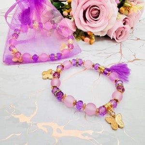 Quinceañera Fanors Butterfly Bracelets Sweet sixteen party Favors, Recuerdos para Quinceañera 36-24-12pcs