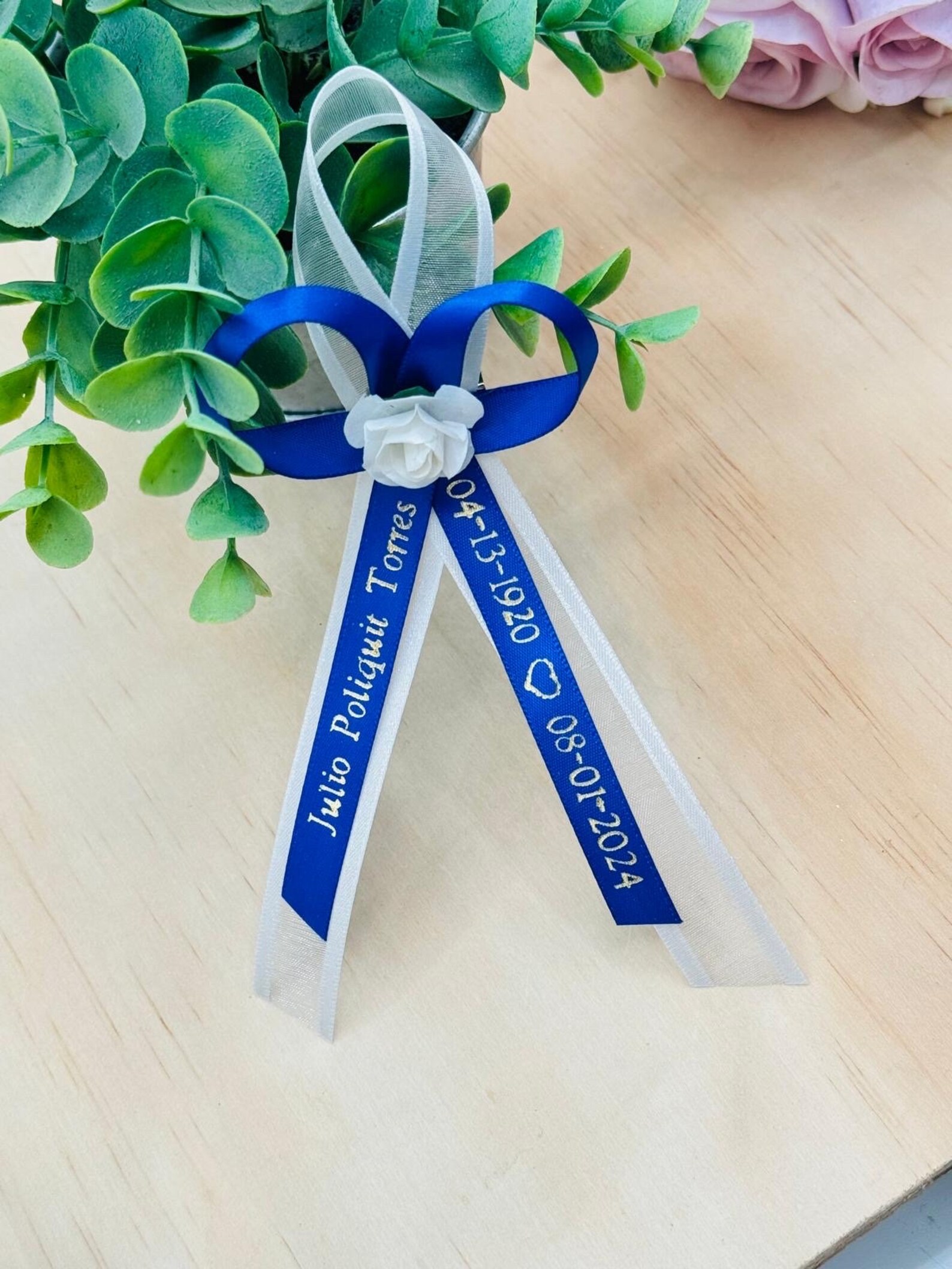 100pcs-50-24 Pcs Personalized Ribbons Funeral Favors, Ribbons With ...