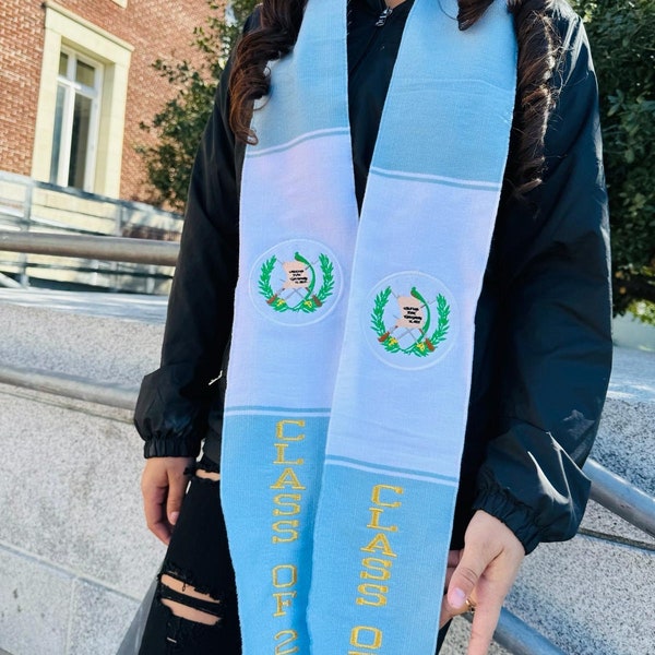 Guatemala graduation stoles/ class of 2024graduation stole