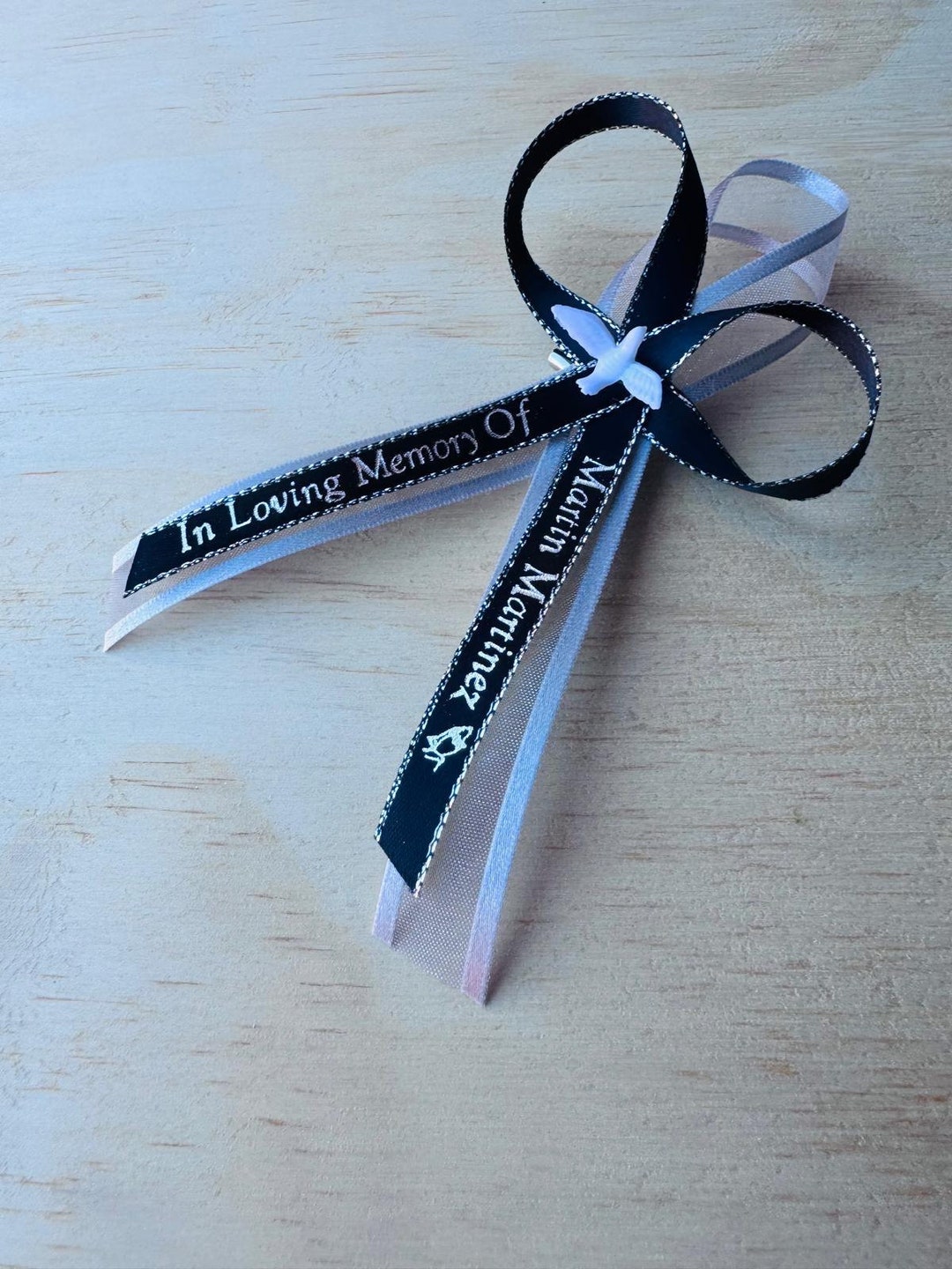 Personalized Funeral Favor Ribbons, Celebration of Life, Satin Ribbon ...