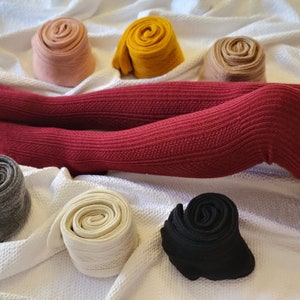 Over Knee 100% Merino Socks / Warm Wool Socks for Women / Organic and Hypoallergenic Thick Warm Socks