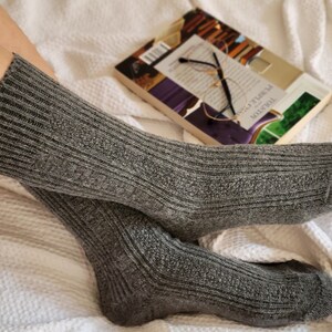 Knit Wool Socks / %100 Merino Wool Socks / Knit Wool Socks / Crew Wool Socks / Hand made Socks / Wool Socks / Organic Socks / Winter Socks
