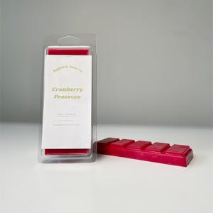 Cranberry Prosecco Wax Melt | Fall Wax Melts | Soy Wax Melts | Five Snap Bar Wax Melts  | Handmade Wax Melts for Warmer