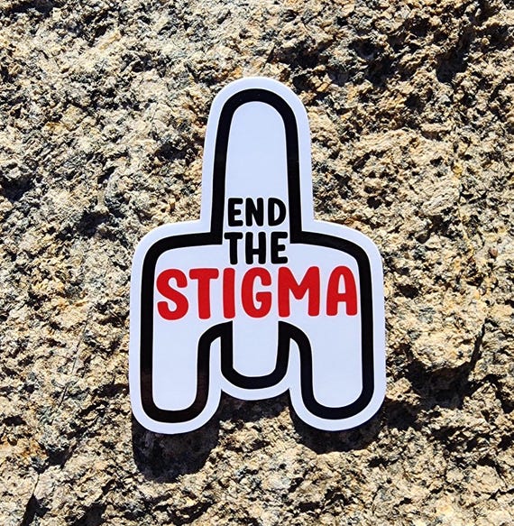 END THE STIGMA - Nasal Naloxone - Overdose Prevention - Overdose Awareness -  Water Resistant Sticker