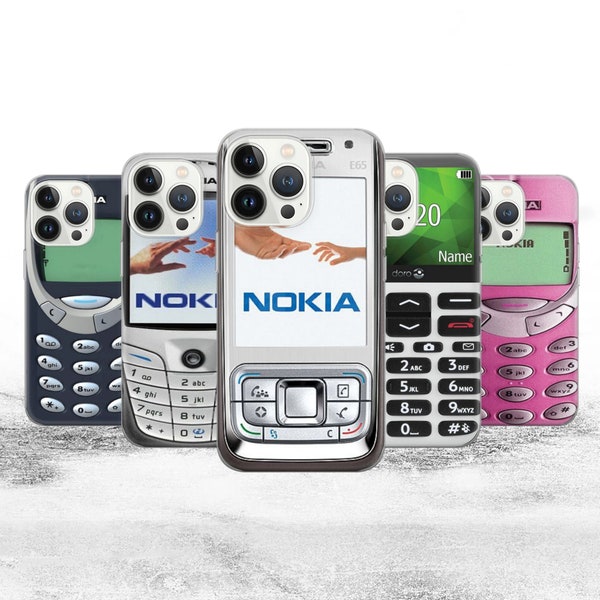 Retro Handyhülle Nokia Style Design Cover Passend für iPhone 15 Pro Max, 14 Plus, 13, 12, 11, XR, XS & Samsung S23, S22, A54, A53, Pixel 8