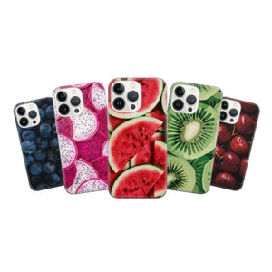 Fruity Phone case Fruit Cover Fit for iPhone 15 Pro Max, 14 Plus, 13, 12, 11, XR, XS & Samsung S23, S22, A54, A53, Pixel 8, 7