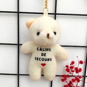 Câlin de poche/ câlin de secours/Porte clés enfants câlins de secours/école/crèche