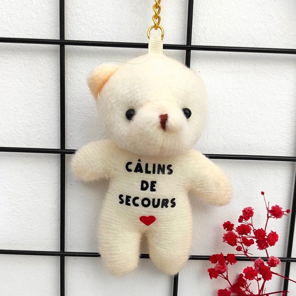 Câlin de poche/ câlin de secours/Porte clés enfants câlins de secours/école/crèche