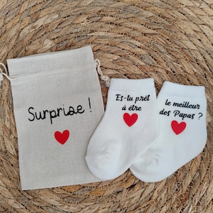 Pochette surprise annonce grossesse- Surprise ! Es tu prêt à être le meilleur des papas  - annonce grossesse papa - cadeau futur papa