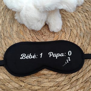 Masque pour les yeux futur papa -cadeau futur papa-cadeau humour futur papa-surprise originale grossesse - cadeau baby shower-fête des pères
