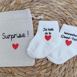 Pochette surprise futur grand frère -  annonce grossesse grand frère- bébé 2026 - pochette surprise grossesse