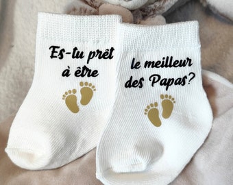 Chaussettes bébé annonce grossesse le meilleur des papas