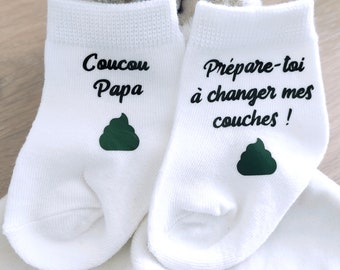 Chaussettes bébé annonce grossesse/drôle/annonce grossesse humoristique