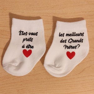 Chaussettes bébé annonce grossesse le meilleur des papas/cadeau futur papa image 6