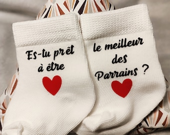 Chaussettes bébé annonce grossesse le meilleur des Parrains