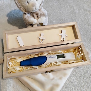 Pregnancy test box/surprise wooden box announcing pregnancy image 1