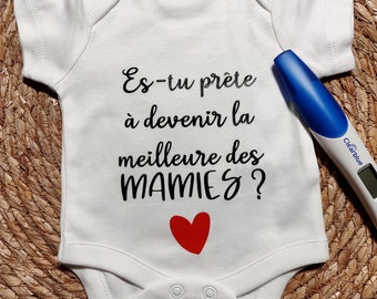 Body bébé annonce grossesse mamie / body futur mamie