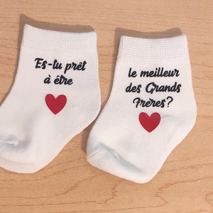 Chaussettes bébé annonce grossesse le meilleur des papas/cadeau futur papa image 5