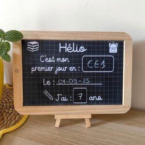 Pizarra personalizada para el regreso a clases - primer y último día de clases - cartel para el regreso a clases - foto del primer día de clases 2025-2026