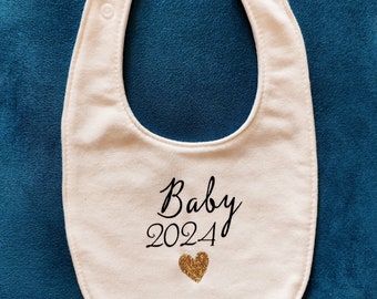 Bavoir baby 2024 / Annonce grossesse/surprise grossesse papa