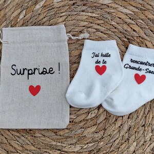 Pochette surprise future grande soeur -  annonce grossesse grande soeur - bébé 2026 - pochette surprise grossesse