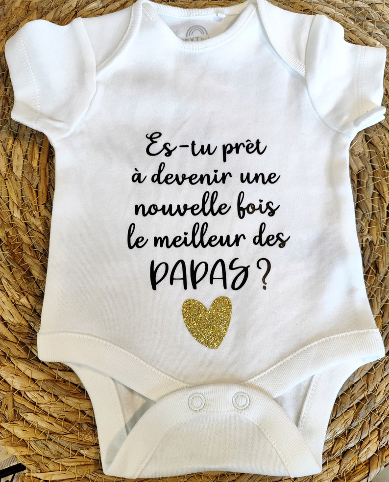 Body bébé annonce grossesse papa/une nouvelle fois papa / encore papa image 3