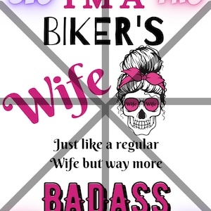 SVG, I&#39;m a Biker&#39;s wife, Biker Woman Svg, Girl Biker Svg, Girl Riding Svg, Motorcycle Svg, Motorbike Road, Ride Rider, Biker Svg, Lady Biker