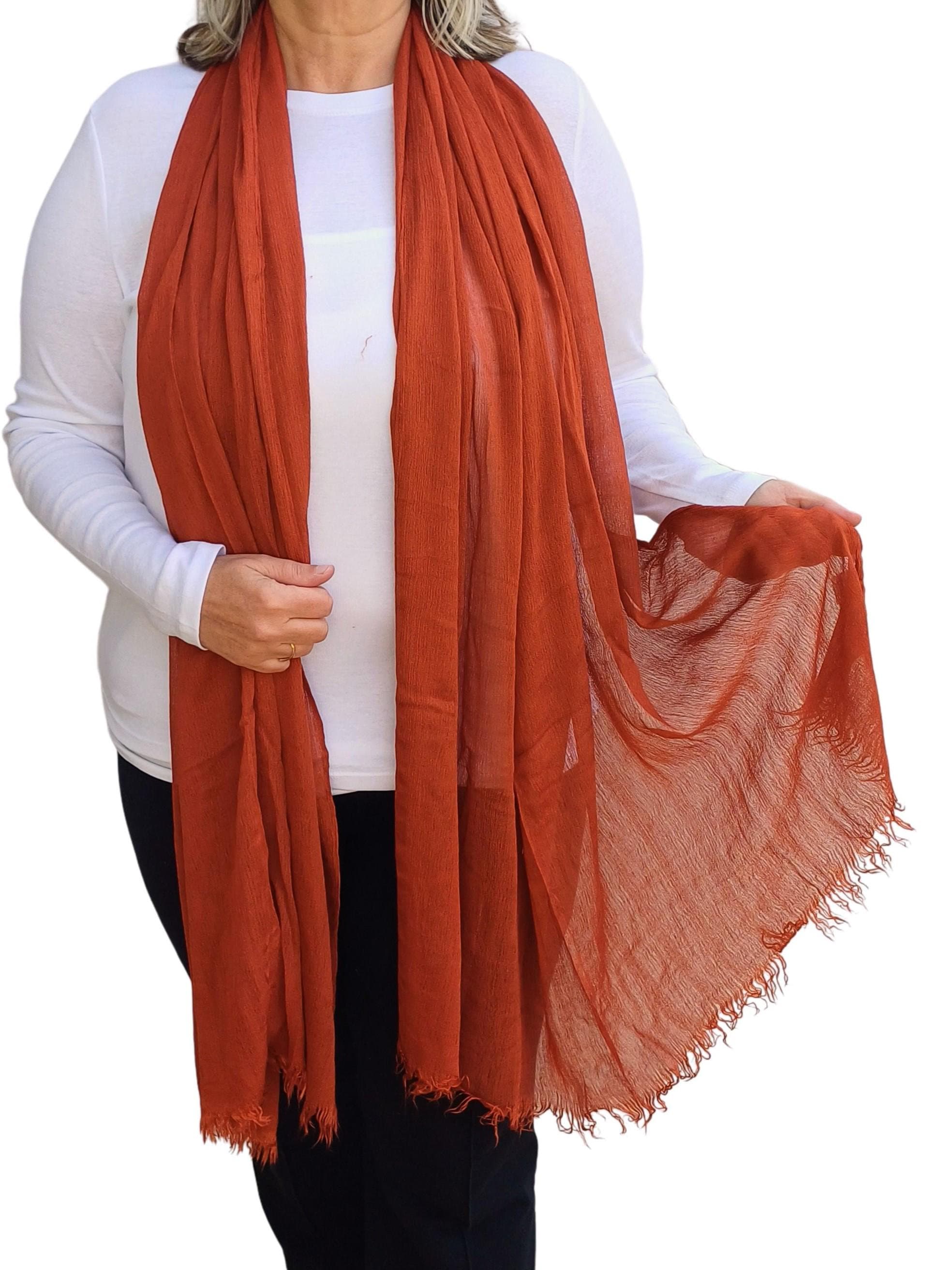 burnt orange shawl