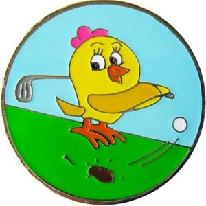 Real Birdie Design Golf Ball Markers & Matching Hat Clip