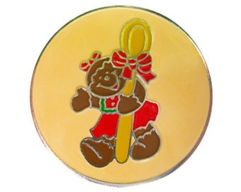 Gingerbread Girl Christmas Golf Ball Marker & Snowflake Hat Clip