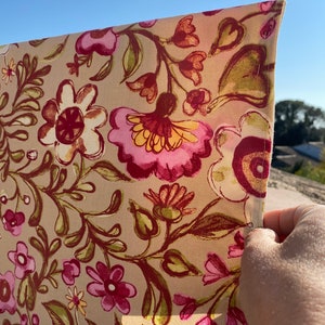 TV cover &quot;Louisa&quot; 75x45 cm, flower TV cover, flower TV cover, flower screen cover, flower TV cover, fabric TV cover
