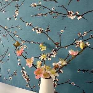 Tv cover Cherry 136x75 cm, cherry tv cover, cherry fabric, decorative cherry cover, tv cover, decorative cherry, pocket
