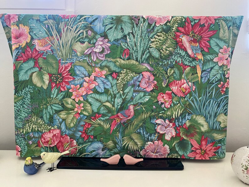 TV cover/Housse les oiseaux roses 68X114 cm image 1