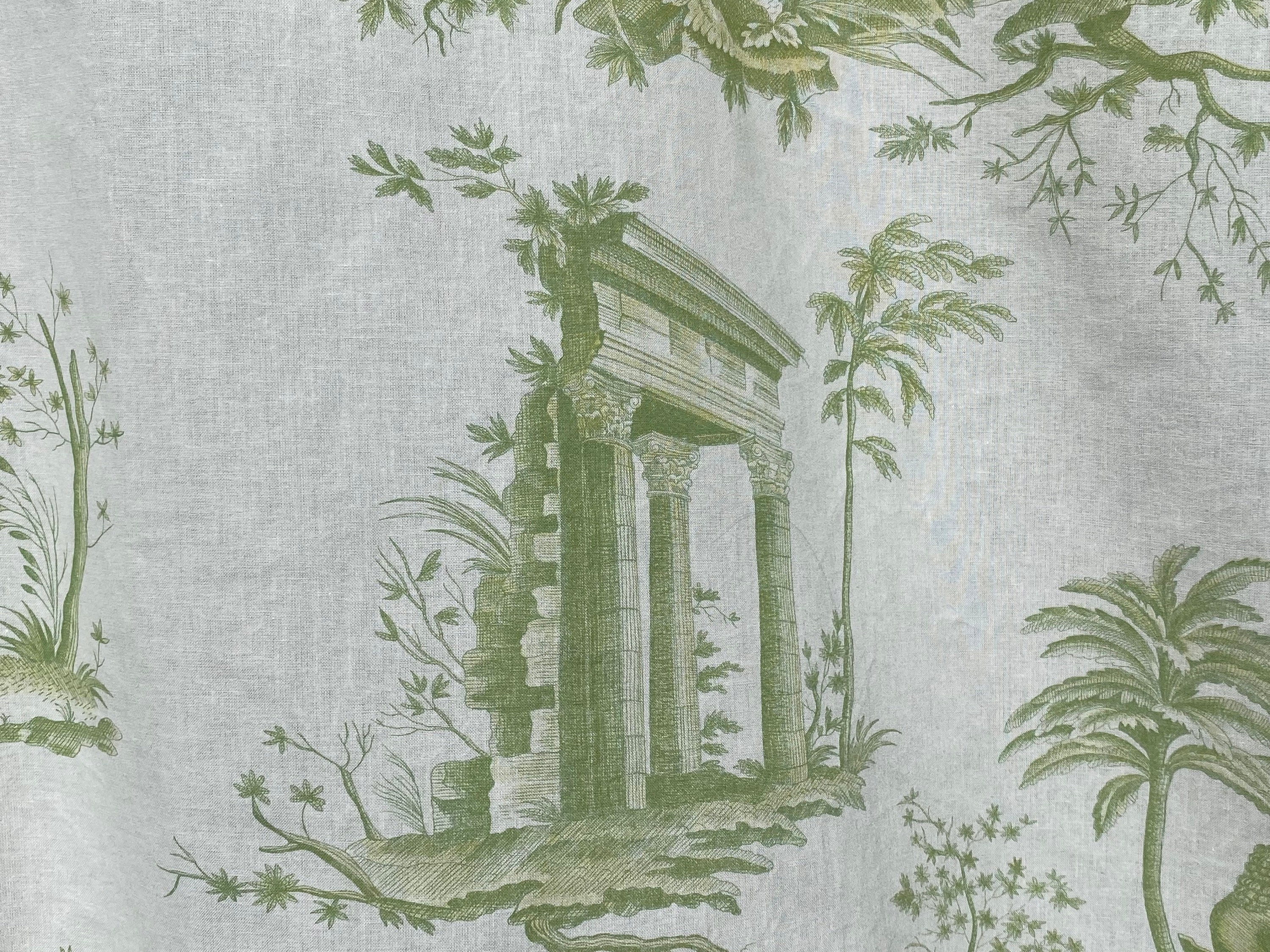 85x144 cm, Housse Télé Jouy, Enveloppe Écran, Tissu Marvic, Cache Tv, Cache Écran Tissu, Jouy, Marvic, Covertv