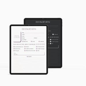 Basic Book Review Template | Digital & Print - Etsy