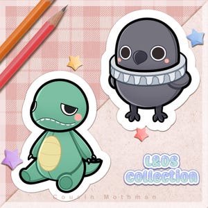 Love and Deepspace Sylus Plüschtier Sticker Set | L&D, LADS, Otome Spiel, Caleb, Zayne, Xavier, Rafayel, Chibi, süße Sticker, Kawaii Bujo