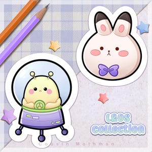 Love and Deepspace Xavier knuffelstickerset | L&D, LADS, Otome Game, Sylus, Zayne, Caleb, Rafayel, Chibi, schattige stickers, kawaii bujo