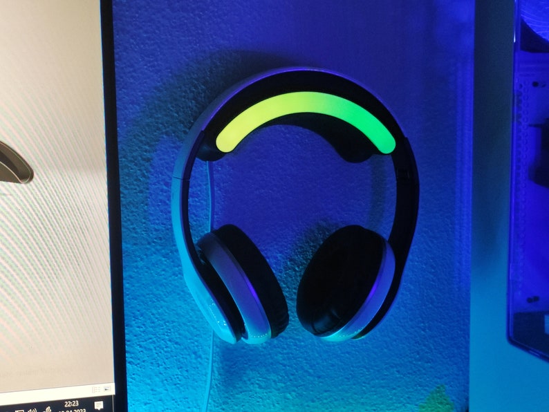 Headphone Stand, Gaming Headphones Stand, Headphone Stand LED RGB, 3D