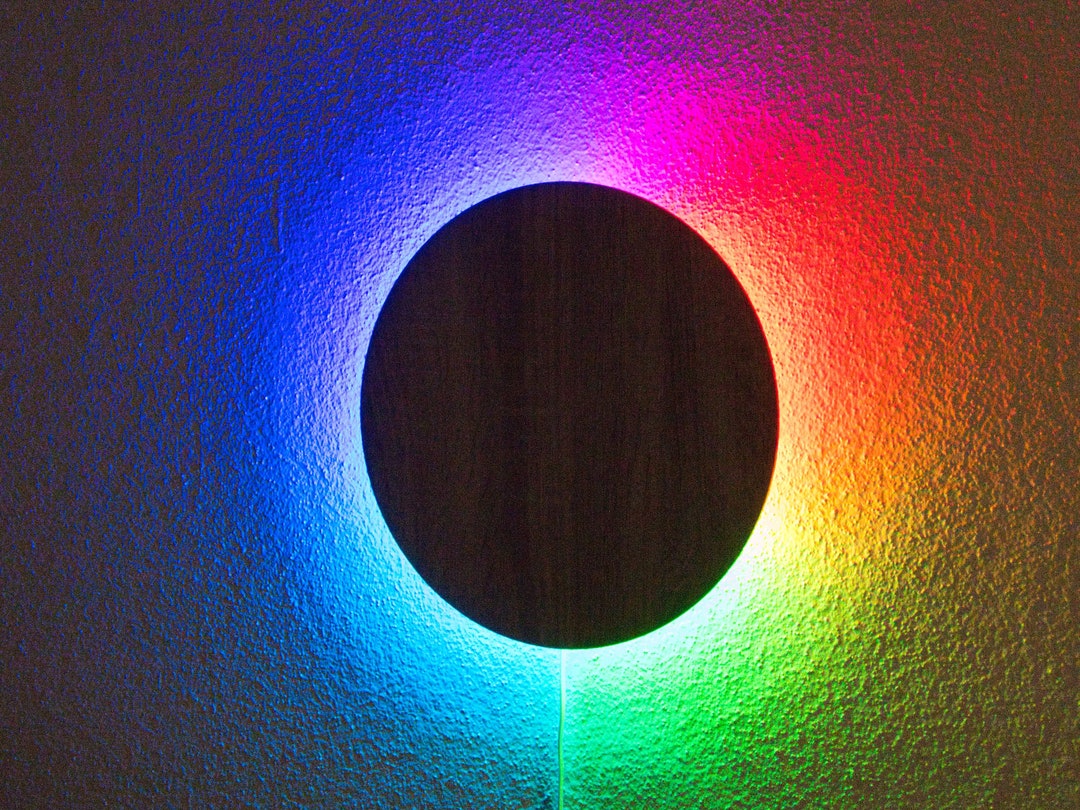 Led Circle Wall Lamp Home Decor Led Lamp Wall Lighting Etsy