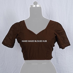 Woman Cotton Saree Blouse, Side Open, Short Sleeves, Hand Made Blouse, Party Wear Blouse, Wedding Blouse, Saree Blouse, Woman Choli Blouse