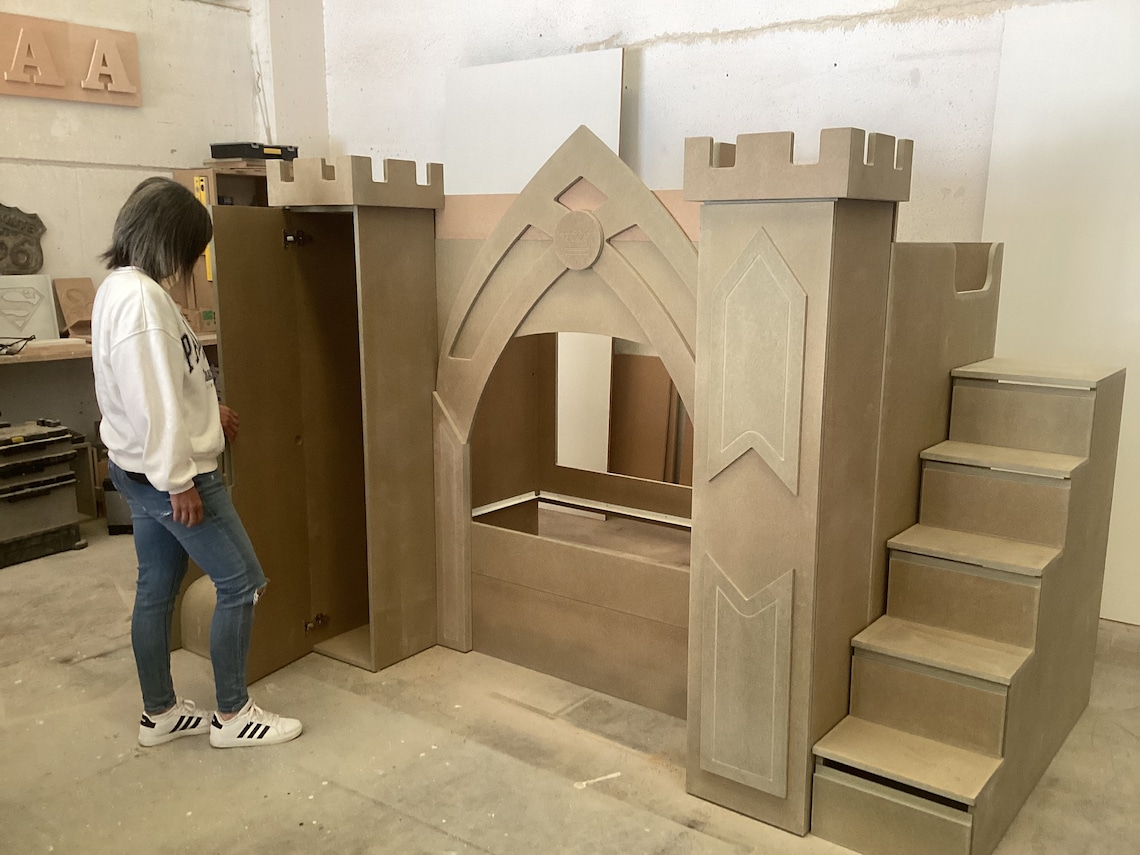 Princess Castle Bed Plans Only for CNC Bed Woodworking Etsy