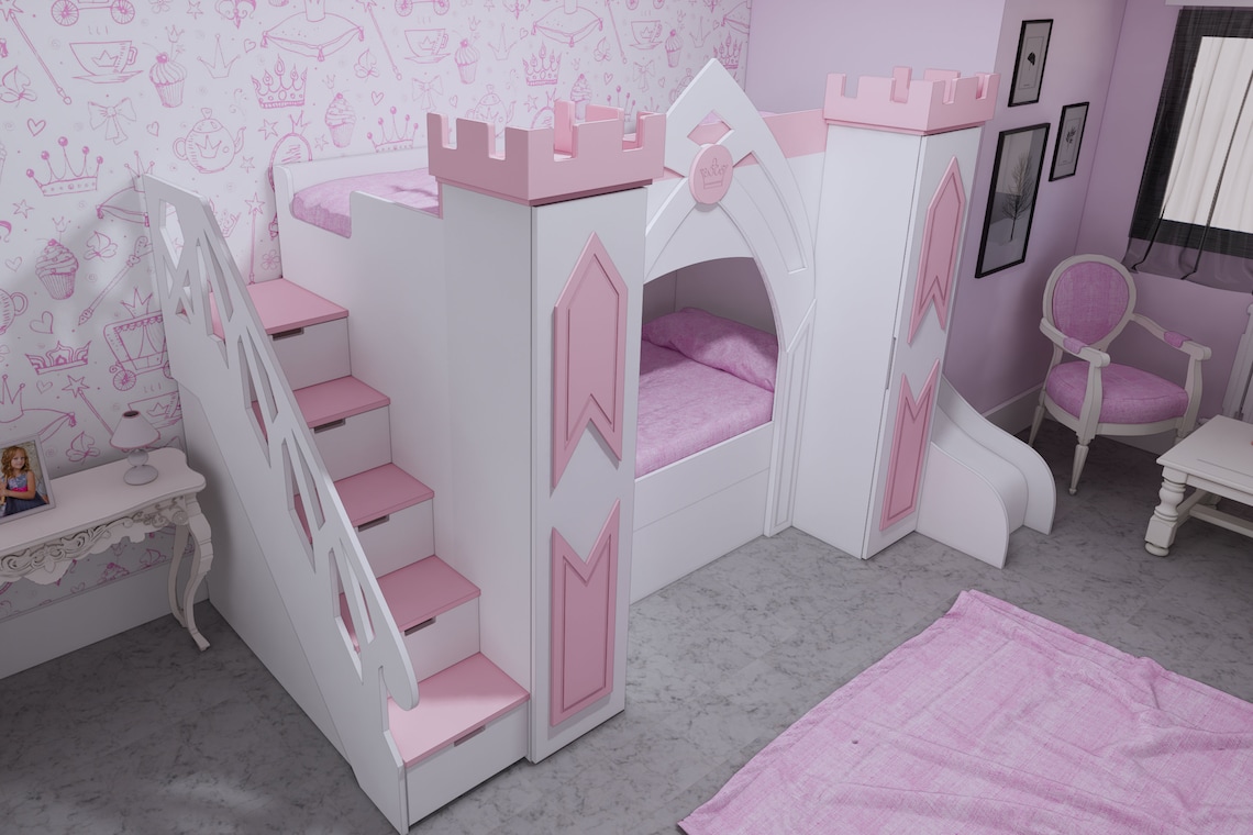 Princess Castle Bed Plans Only for CNC Bed Woodworking Etsy