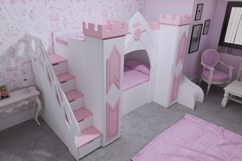 Princess Castle Bed Plans Only for CNC Bed Woodworking Etsy