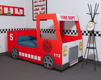 Fire Engine Bed PLANS (Plans Only), Create a Fireman Themed Bedroom for your Child, Perfect for the DIY Woodworking Enthusiast