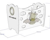 Plans in dxf/svg to make this baby crib with CNC router - diy plans cnc - Baby crib - Cnc Files download - Toddler bed