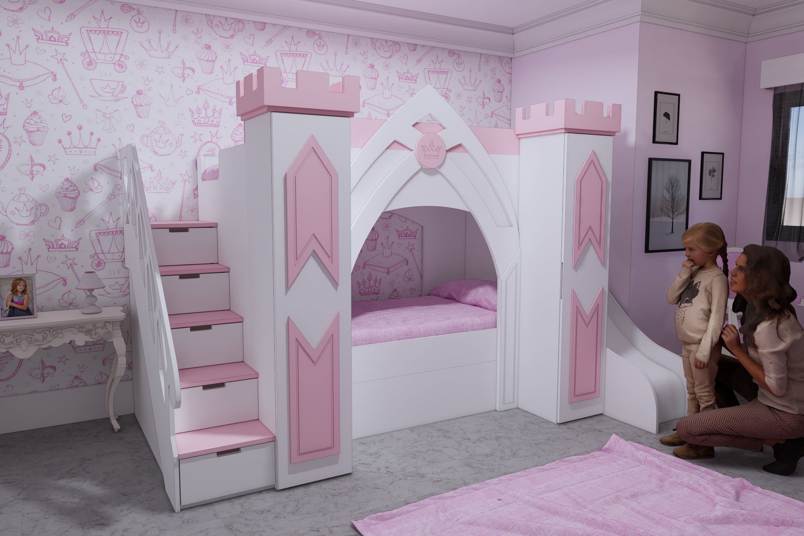 Princess Castle Bed Plans Only for CNC Bed Woodworking Etsy